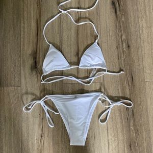 Shein White String Bikini